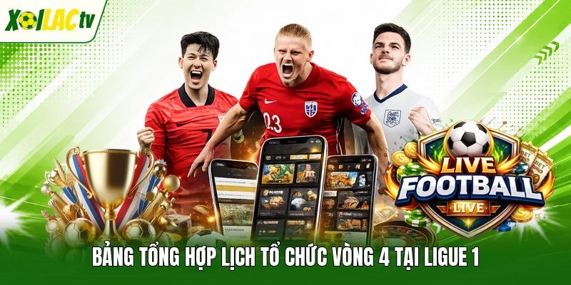 Bảng tổng hợp lịch tổ chức vòng 4 tại Ligue 1