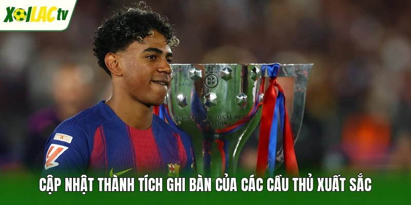 Cập nhật thành tích ghi bàn của các cầu thủ xuất sắc