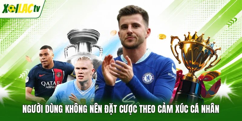 Người dùng không nên đặt cược theo cảm xúc cá nhân